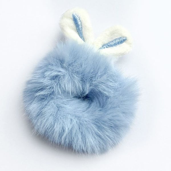 Chouchou - AVIZAR - Fluffig - Kaninöron - Blå - För Flicka
