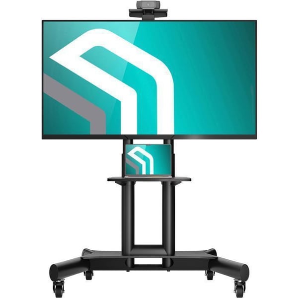 TV-stöd på hjul ONKRON TS1551-B - 40-70 tum - Justerbar höjd - VESA 100x100 till 600x400 - Max 55 kg