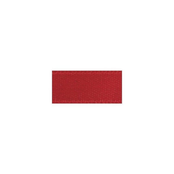 Satinband, 3 mm, rulle 10 m, vinröd