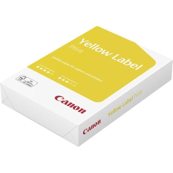 Papier - Yellow Label Print Office - Gul - Vit - 500 ark