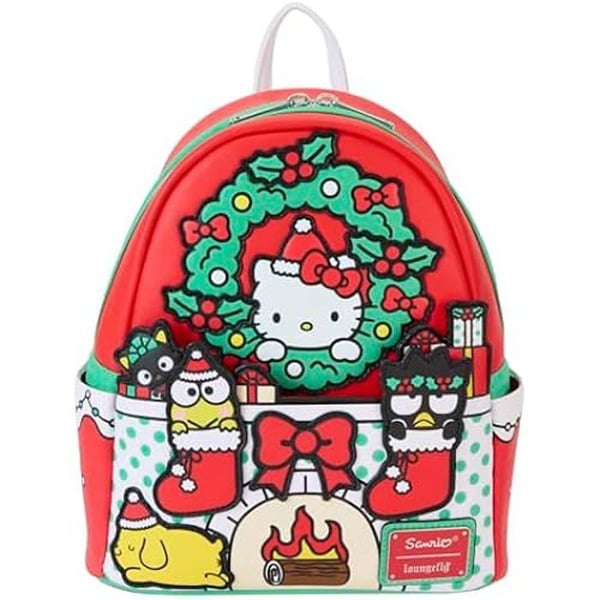 Ryggsäck - LOUNGEFLY - Hello Kitty - Växtbaserat läder - Flerfärgad - Festlig