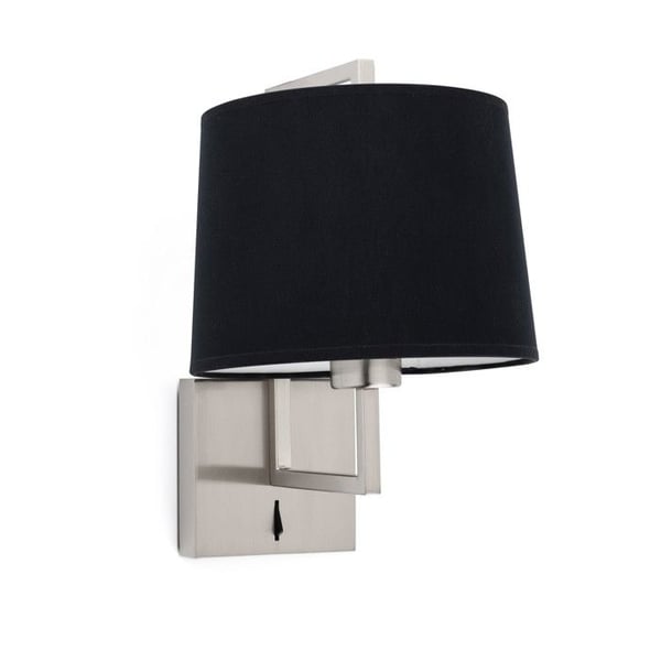 Vägglampa - Faro - FRAME - Stål - Textilskärm - E27 - IP20