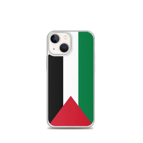Mobilskal – Palestina Flagga – Kompatibel med iPhone 13 mini – Mjuk Fodral – Resistenta och Stötsäkra - Silikon - Pixelforma