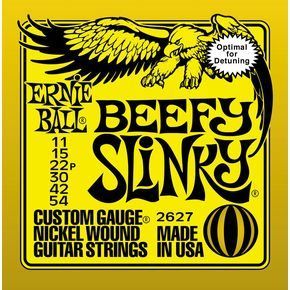 Strängar för elgitarr - Ernie Ball - Slinky 2627 - Beefy Drop - 011-054