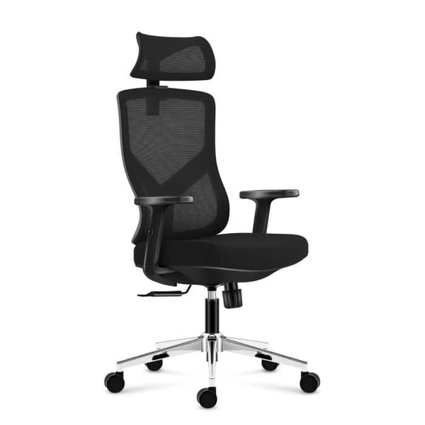 Mark Adler Manager 3.3 - Ergonomisk kontorsstol i tyg & HD Mesh svart, justerbar med hjul
