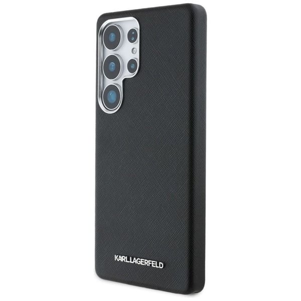 Cover til Samsung Galaxy S25 Ultra - Karl Lagerfeld - Saffiano - Sort - Kompatibel med MagSafe - Elegant