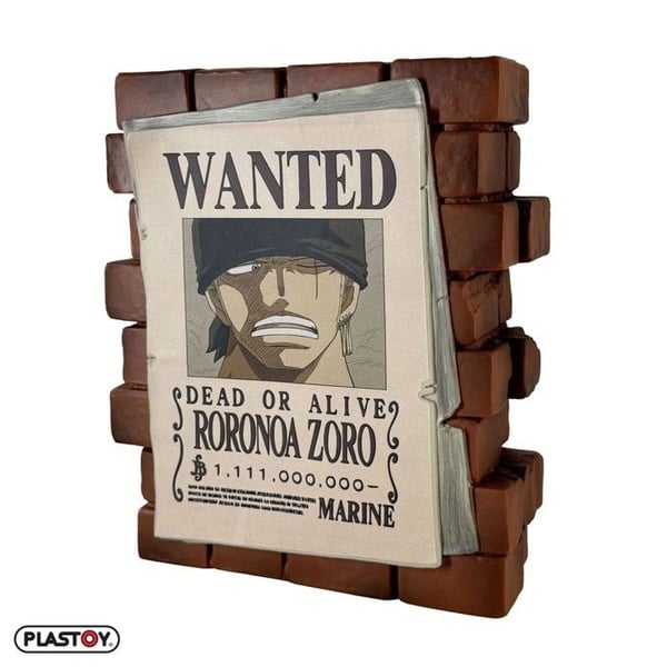 Spargris | One Piece | Wanted Affisch Zoro
