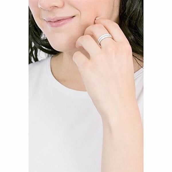 Daniel Wellington Classic Satin White Ring DW00400049 (Storlek: 54)