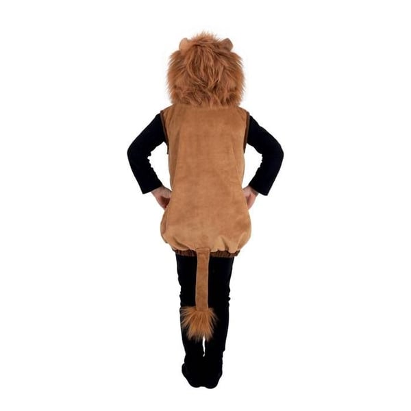 Barn Lion Kostym - PtitClown - Brun - 5 år - Inomhus - Unisex