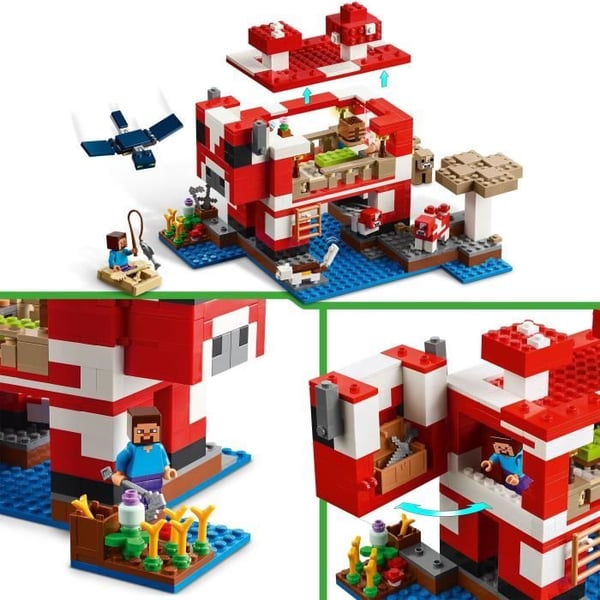 LEGO Minecraft 21270 Champimeuhs hus - Byggesæt til børn fra 8 år