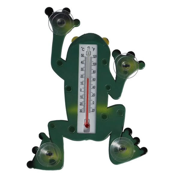 Termometer - ESSCHERT DESIGN - Groda - Plast - Grön - Vädretålig