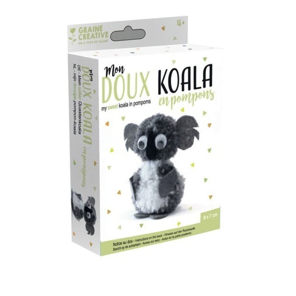 Pompom Kit - Koala - 8 x 7 cm