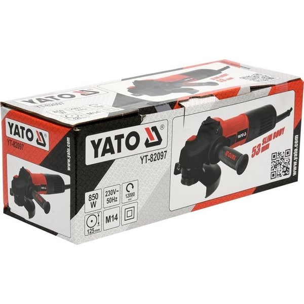 Vinkelslip - YATO - YT-82097 - 850 W - 125 mm - 12000 varv/min
