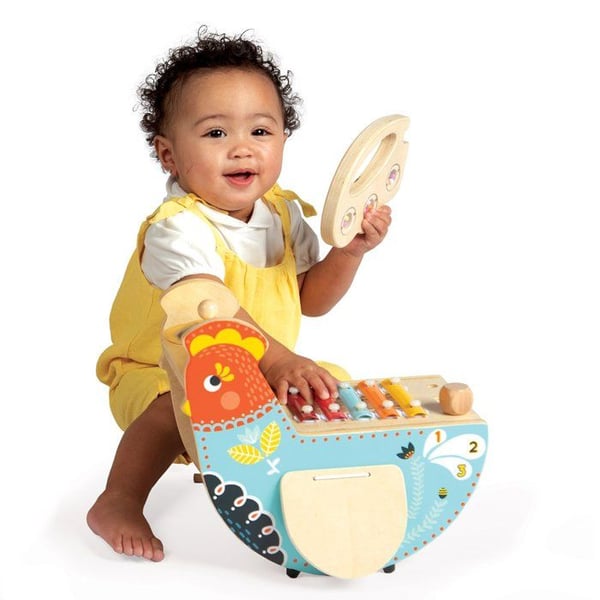 Musikinstrument - MANHATTAN TOY - Musik Kyckling - Xylofon - Cymbal - Maraca