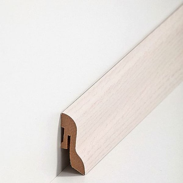 PROVISTON MDF-sockel 20 x 40 x 2500 mm ask för att limma, skruva &amp; spikbelagd MDF-kärna 12,5 meter | 5 stycken