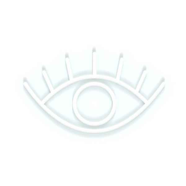 Neonbelysning Eye CANDY SHOCK Vit