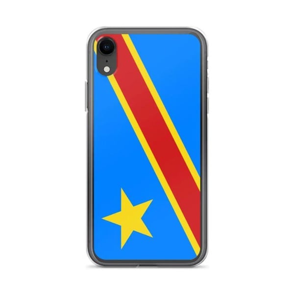Coque Telefon Flagga Demokratiska republiken Kongo - iPhone XR