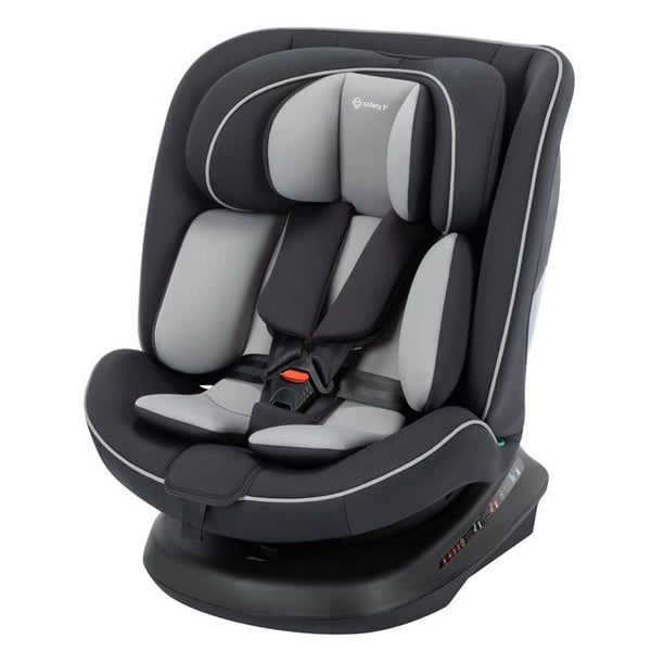 SAFETY 1ST Bilstol Cosmo I-Safe I-Size, Fra 0 til 12 år, 40 - 150 cm, med sikkerhedssele, Nem installation, 360° rotation, Sort