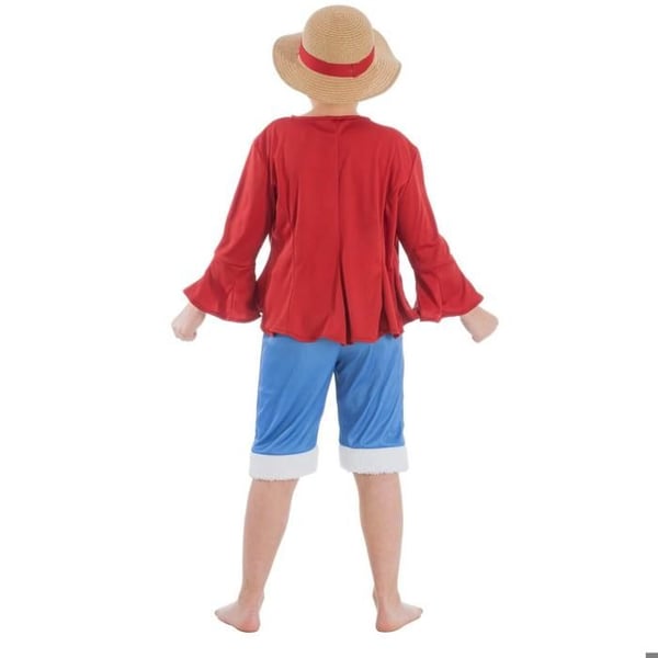 Kostume - CHAKS - Luffy One Piece - Dreng 7-8 år - 128 cm - Under officiel licens