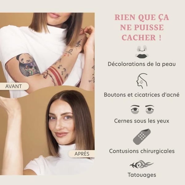 Dermacol Täckande Foundation | Vattenfast Korrigerande Bas SPF 30 | Kamouflage för Tatueringar, Akne, 218 Gulbeige Medium
