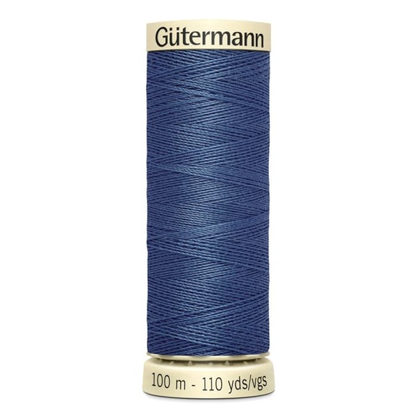 Tråd för sömnad 100% polyester Gutermann 1 Spole - Att 68 - blågrå