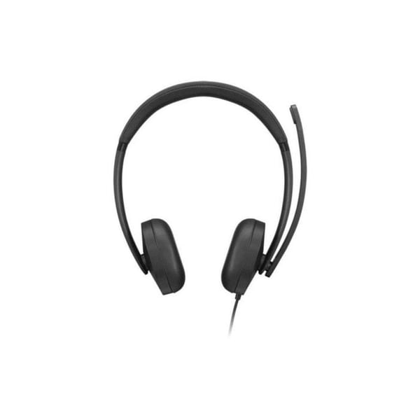 Lenovo VoIP Headset 5000 med USB-C-kabel för kontor med brusreducering svart