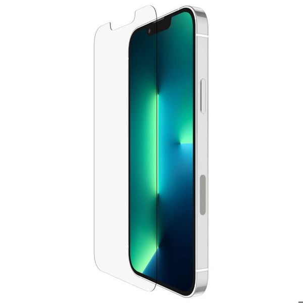 Skærmbeskyttelse - BELKIN - Tempereret glas iPhone 13/13 PRO - 9H - 0,29 mm - Fingeraftryksresistent
