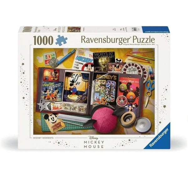 Ravensburger - Pussel för vuxna - Pussel 1000 bitar - Mickeys födelsedag 1970 - Vuxna och barn från 14 år - Kvalitetspussel