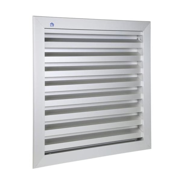 Ventilationsgaller 500x500mm grå aluminium - RENSON - 41155