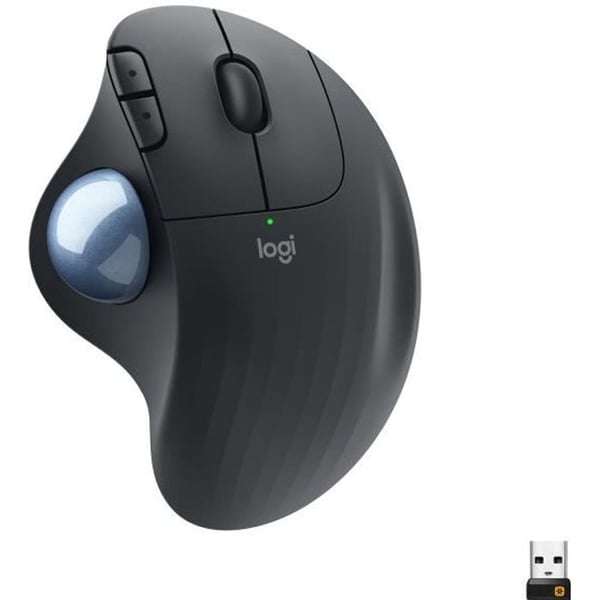 Mus - Trådlös - Logitech - Ergo M575 - Grafit - Ergonomisk