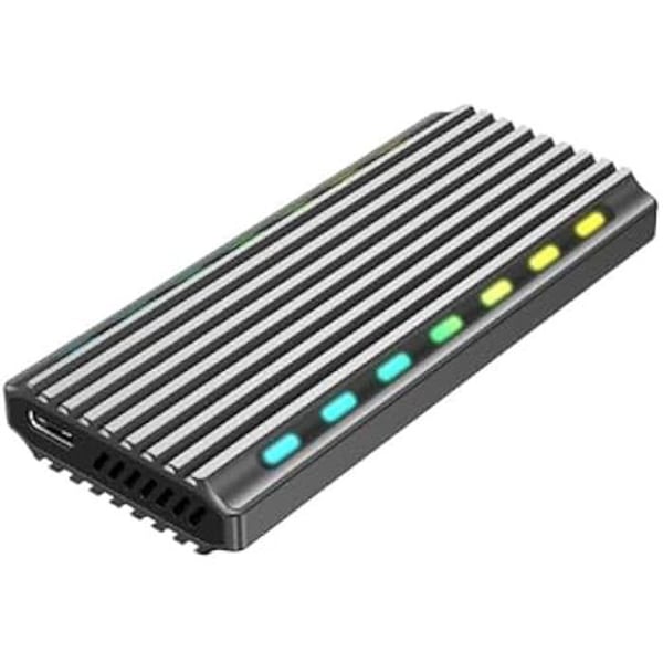 USB 3.1-kapsling - GEMBIRD - EE2280-U3C-03 - Aluminium RGB - Lätt 50g - Kompakt 30x10mm
