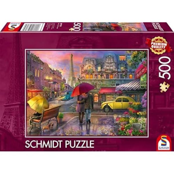Pussel - SCHMIDT - Regnets Magi i Paris - 500 bitar - Flerfärgad - 48,1 x 34,1 cm
