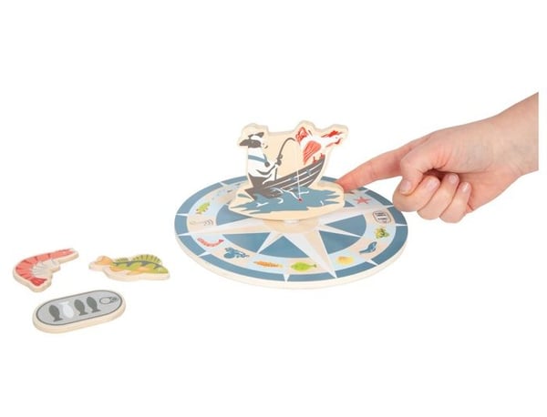 Fiskespil i træ - SMALL FOOT - 4 Friends - Farverigt design - Lære mens man leger - 2 spillere eller flere