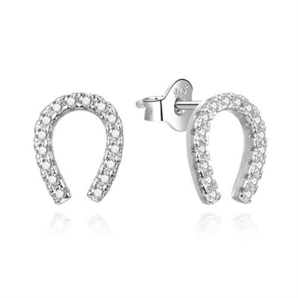 Örhängen - AGATO - AGUP3479 - Silver 925 - Kubiska Zirkoner - Hästsko