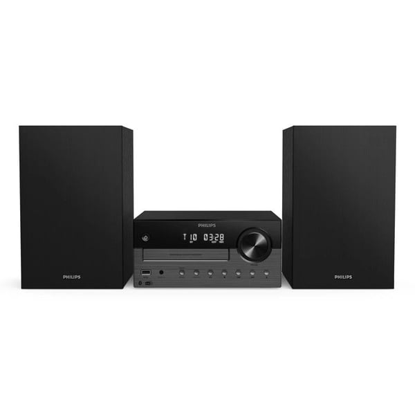 Philips TAM4505M2/12 Mikrosystem Hi-Fi 80W med Bluetooth, DAB+, CD, USB - Svart/Grå