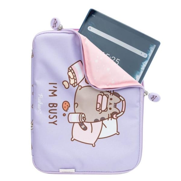 Fodral för Surfplatta - PUSHEEN - Jag är upptagen - 11 tum - Mjuk insida - Rep-resistant