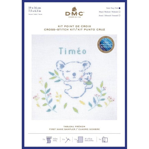 DMC - Kit för korsstygn Födelse Koala