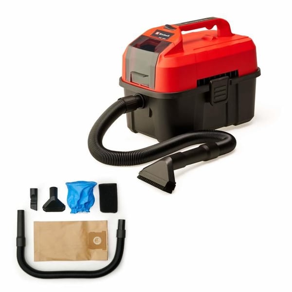 Einhell Dammsugare för vatten och damm utan sladd TE-VC 18/10 Li-Solo PXC (18V) Levereras utan batteri eller laddare