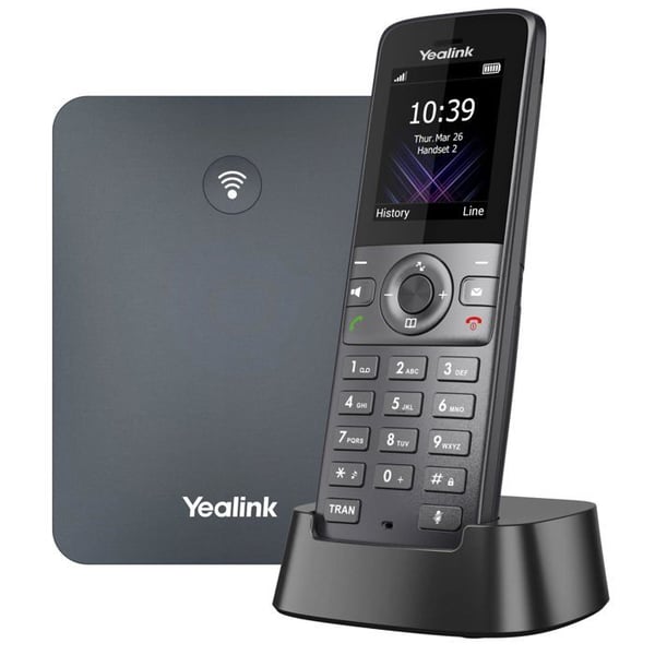 Trådlös telefon - Yealink - W74P - Enkel tangentbord - Digitalt telefonsvarare - Flervägsledning