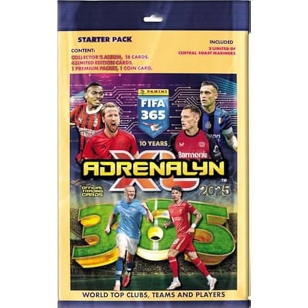 Mégapack av samlarkort - PANINI - Adrenalyn FIFA 365 2024-2025 - Guld - 1 pärm - 4 kuvert
