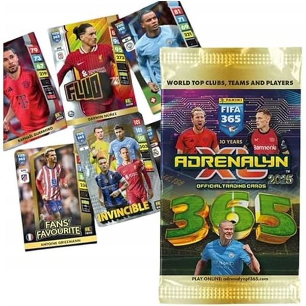 Mégapack av samlarkort - PANINI - Adrenalyn FIFA 365 2024-2025 - Guld - 1 pärm - 4 kuvert