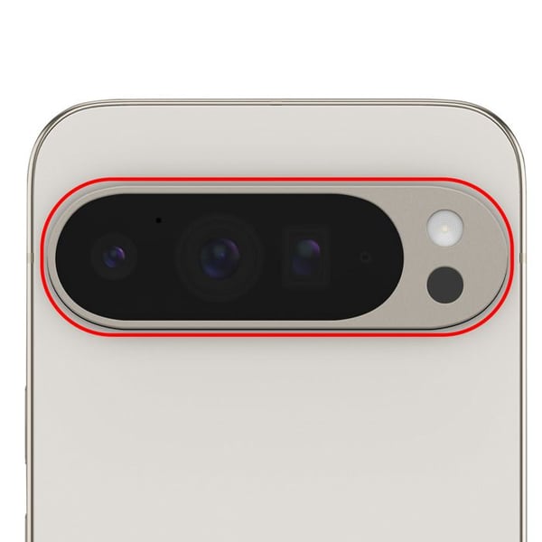 Linskamera bak för Google Pixel 9 Pro XL vit