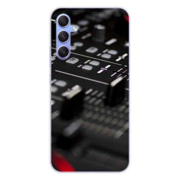 Tryckt silikonfodral som är kompatibelt med Samsung Galaxy A34 5G DJ Mixer