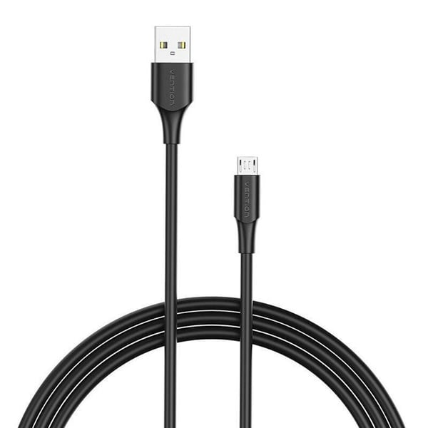 USB 2.0 Kabel - VENTION - CTIBH - Micro USB - 2A - 2m - Sort