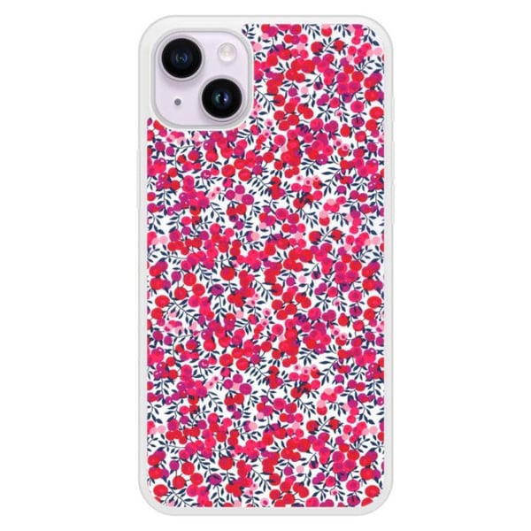 Skal i förstärkt silikon, tryckt, kompatibel med Apple iPhone 15 Plus Liberty Wiltshire Röd