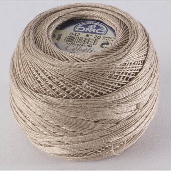 DMC - Virkgarn Cébélia Gross. 20 - Färg. 842 Beige