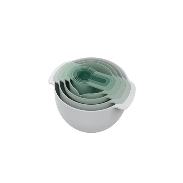 Sats med blandskålar - Joseph Joseph - Nest™ 9 Plus - 9 delar - Grön - Modern design