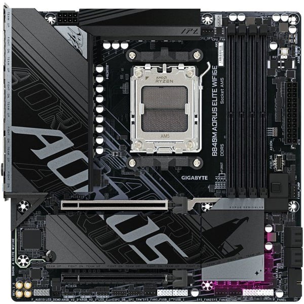 Moderkort - GIGABYTE - B840M A ELITE WIFI6E - Format Micro-ATX - Chipset AMD B840 - DDR5 & PCIe 5.0 - WiFi 6E