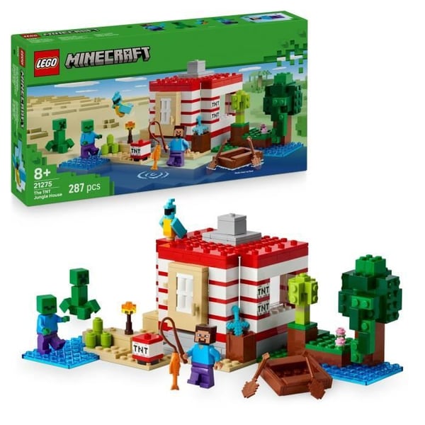 LEGO Minecraft 21275 Jungelns TNT-hus - Byggset från 8 år