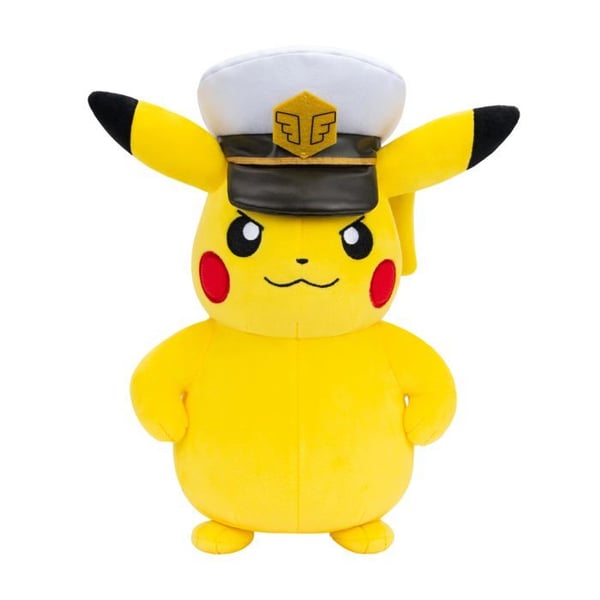 Peluche - POKÉMON - Kapten Pikachu - 20 cm - Mjuk - Äkta Detaljer